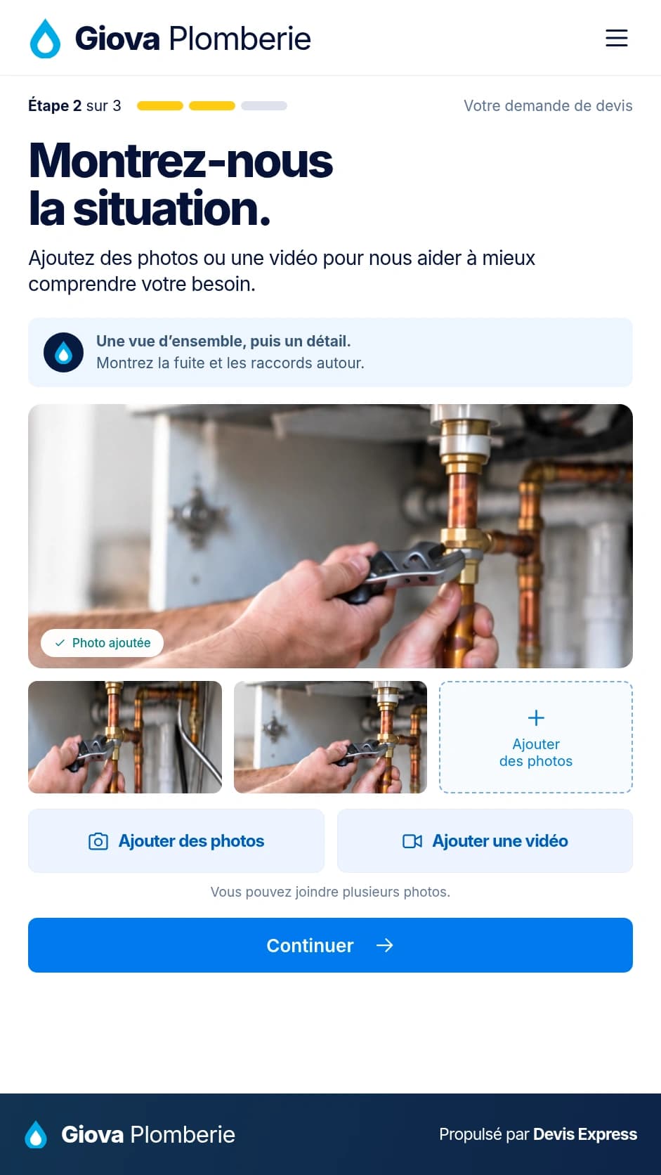 L’ajout des photos et vidéos